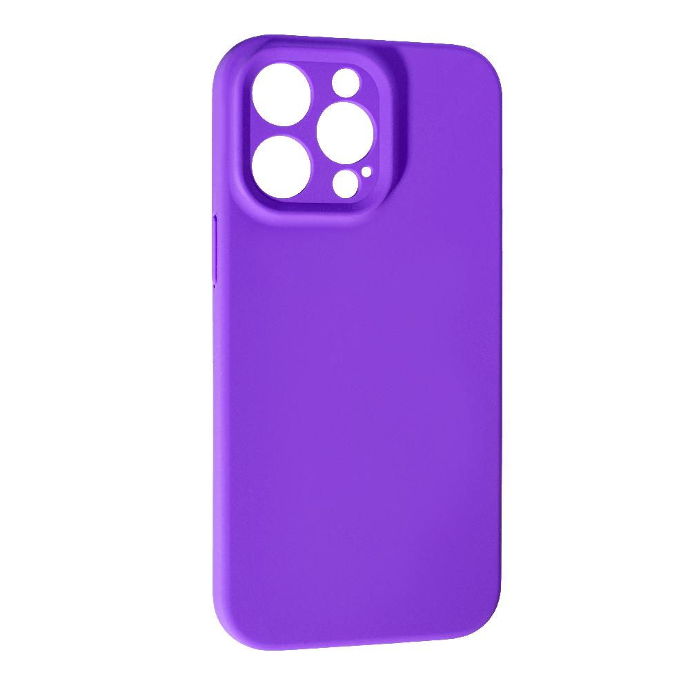 Silicone Case Full Camera Protective NO LOGO (AA) для iPhone 15 Pro (Purple)