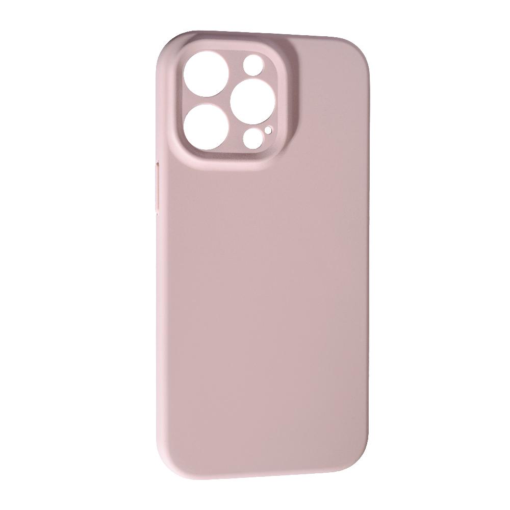 Silicone Case Full Camera Protective NO LOGO (AA) для iPhone 15 Pro (Pink sand)