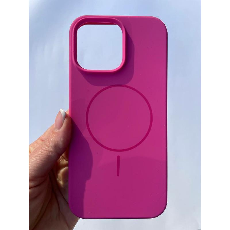 Silicone Case Full Protective (AA) with MagSafe для iPhone 15 Pro Max (Dragon fruit)