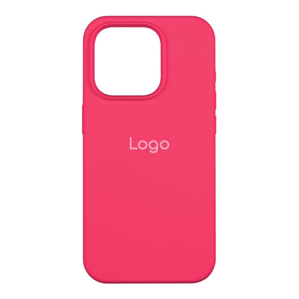 Silicone Case Full Protective (AA) для iPhone 15 Pro (Barbie pink)