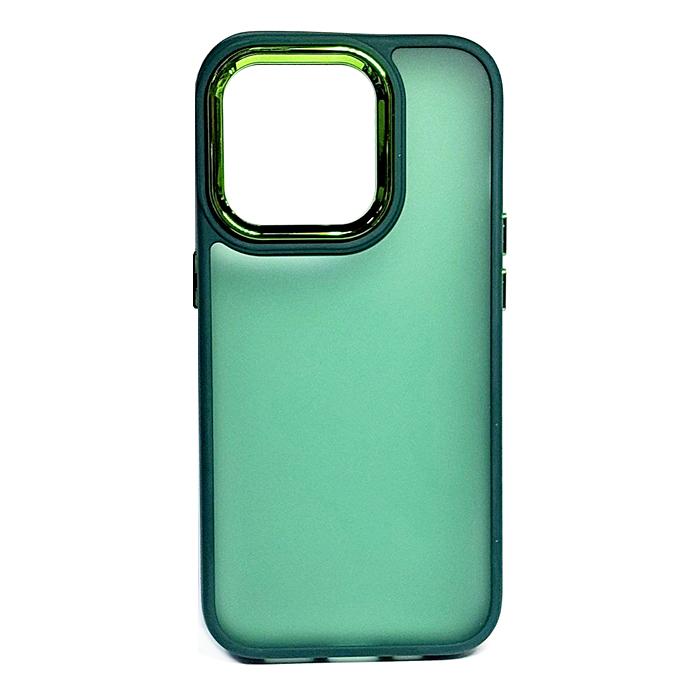 Накладка FIBRA Metallic Matte для Iphone 15 Pro (Green)