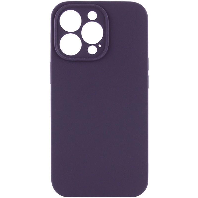 Silicone Case Full Camera Protective (AA) для iPhone 15 Pro (Dark purple)