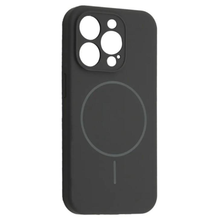 Чохол Silicone Case Full Camera Protective Magsafe для iPhone 15 Pro Max Pebble