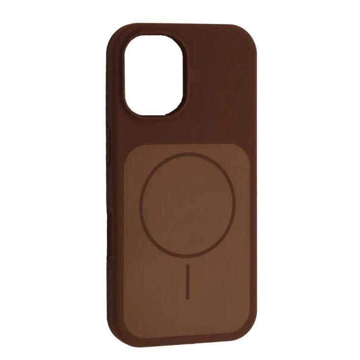 Чохол New Silicone Case MagSafe для iPhone 15 Pro Max Brown