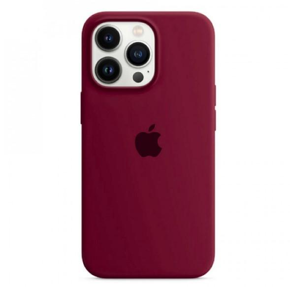 Silicone Case Full Protective (AA) для iPhone 15 Pro Max (Maroon)