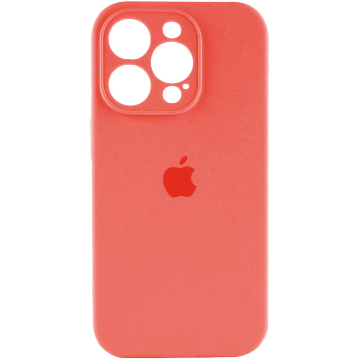 Silicone Case Full Camera Protective (AA) для iPhone 14 Pro Max (Peach)