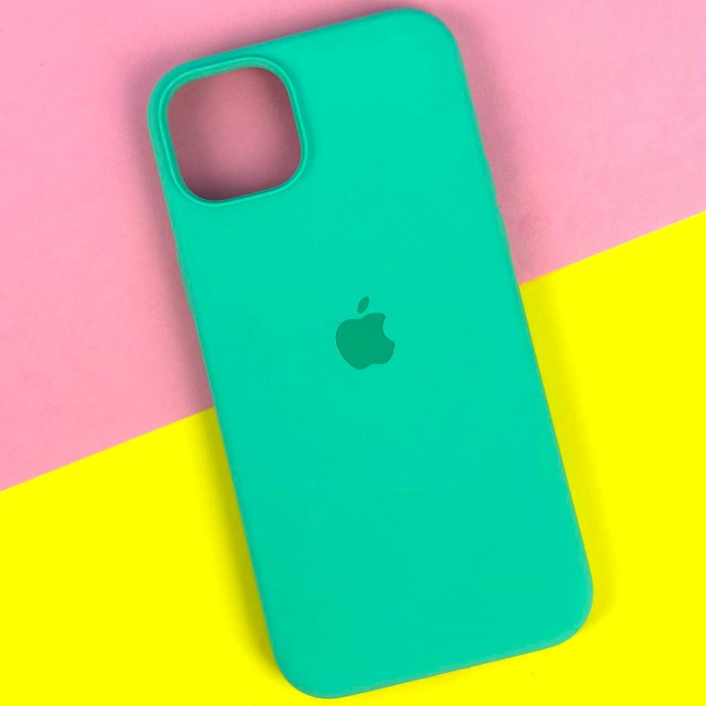 Silicone Case Full Protective (AA) для iPhone 15 Pro Max (Spearmint)