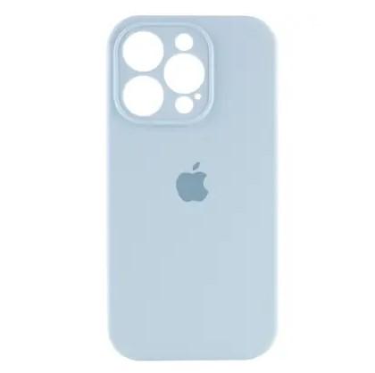 Silicone Case Full Camera Protective (AA) для iPhone 15 Pro Max (Light blue)