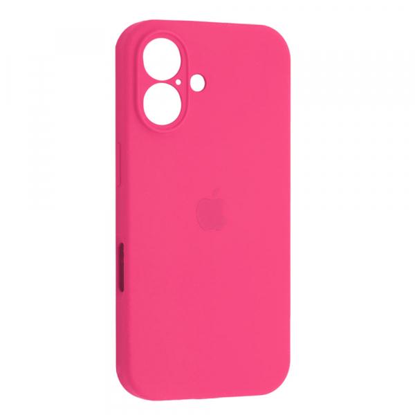 Silicone Case Full Protective (AA) для iPhone 16 Plus (Barbie pink)