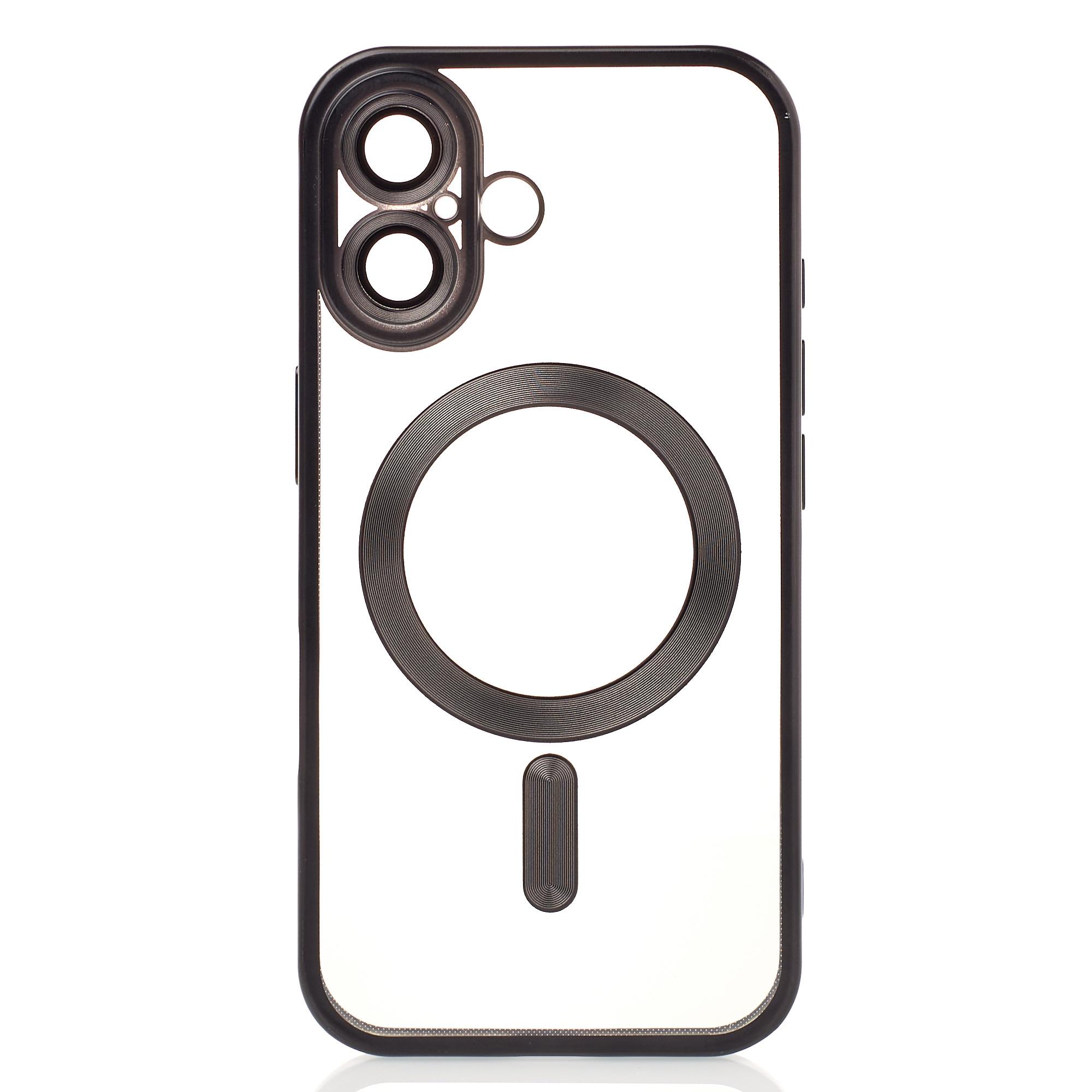 Накладка Metal Matte Case MagSafe для iPhone 16 Plus (Black)