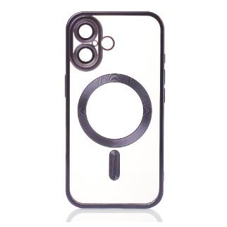 Накладка Metal Matte Case MagSafe для iPhone 16 Plus (Dark violet)