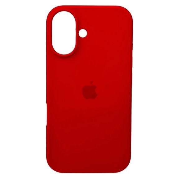 Silicone Case Full Protective (AA) для iPhone 16 Plus (Red)