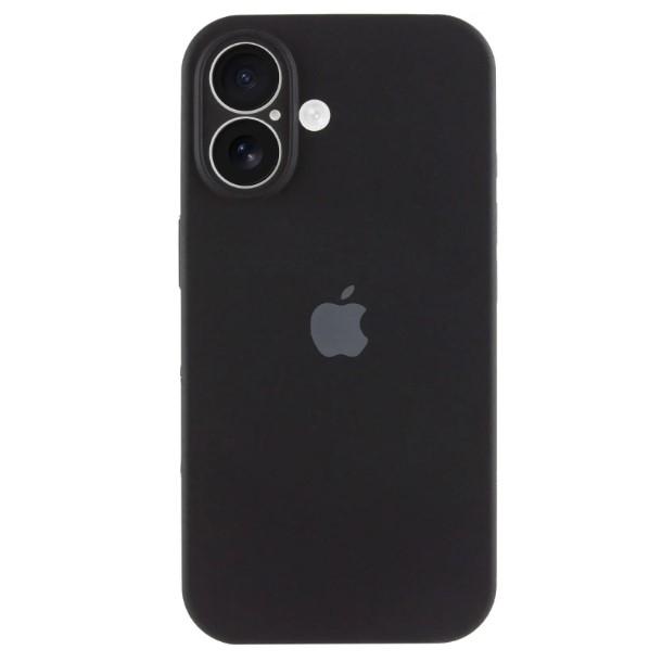 Silicone Case Full Camera Protective (AA) для iPhone 16 Plus (Black)