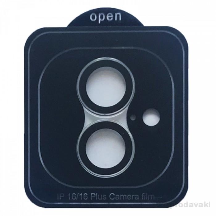 Захисне скло Metal Classic на камеру для iPhone 16 Plus / 16 (Clear)