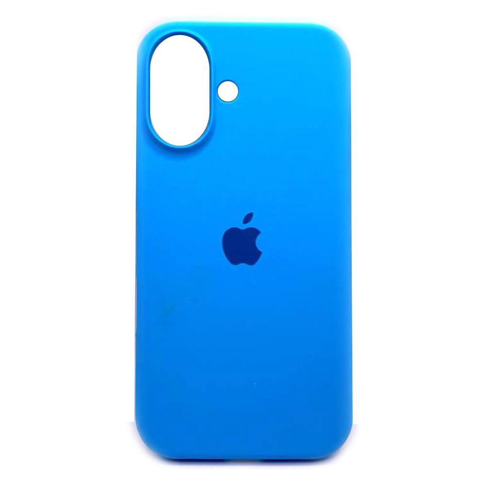 Silicone Case Full Protective (AA) для iPhone 16  (Light blue)