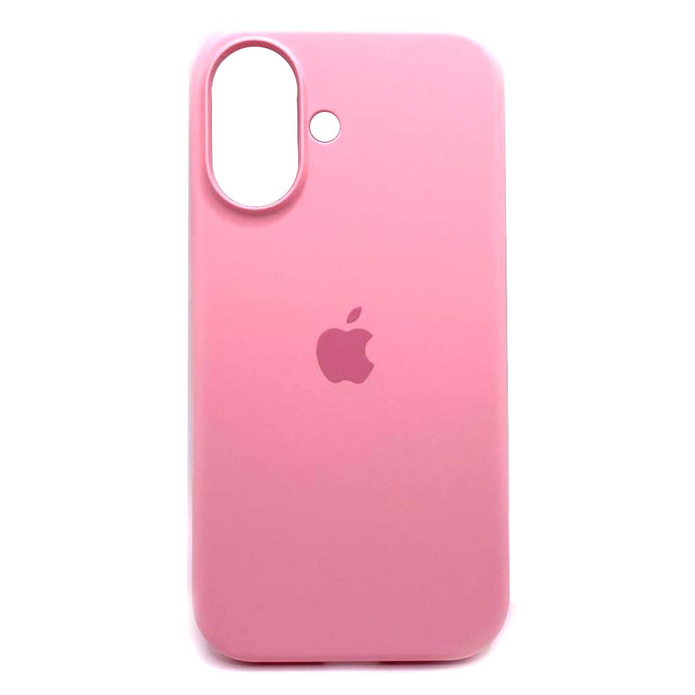Silicone Case Full Protective (AA) для iPhone 16  (Light pink)
