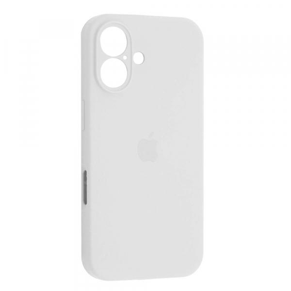 Silicone Case Full Camera Protective (AA) для iPhone 16 Plus (White)