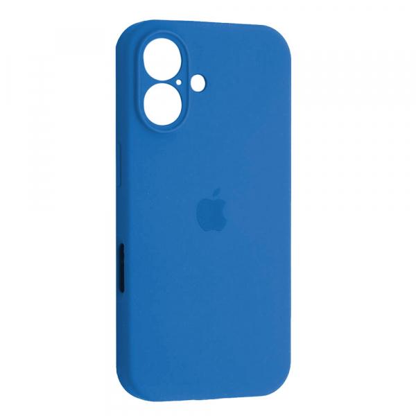 Silicone Case Full Camera Protective (AA) для iPhone 16 (New lake blue)