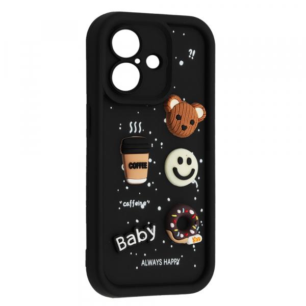 Накладка Pretty Toys для Iphone 16 (Black/baby)