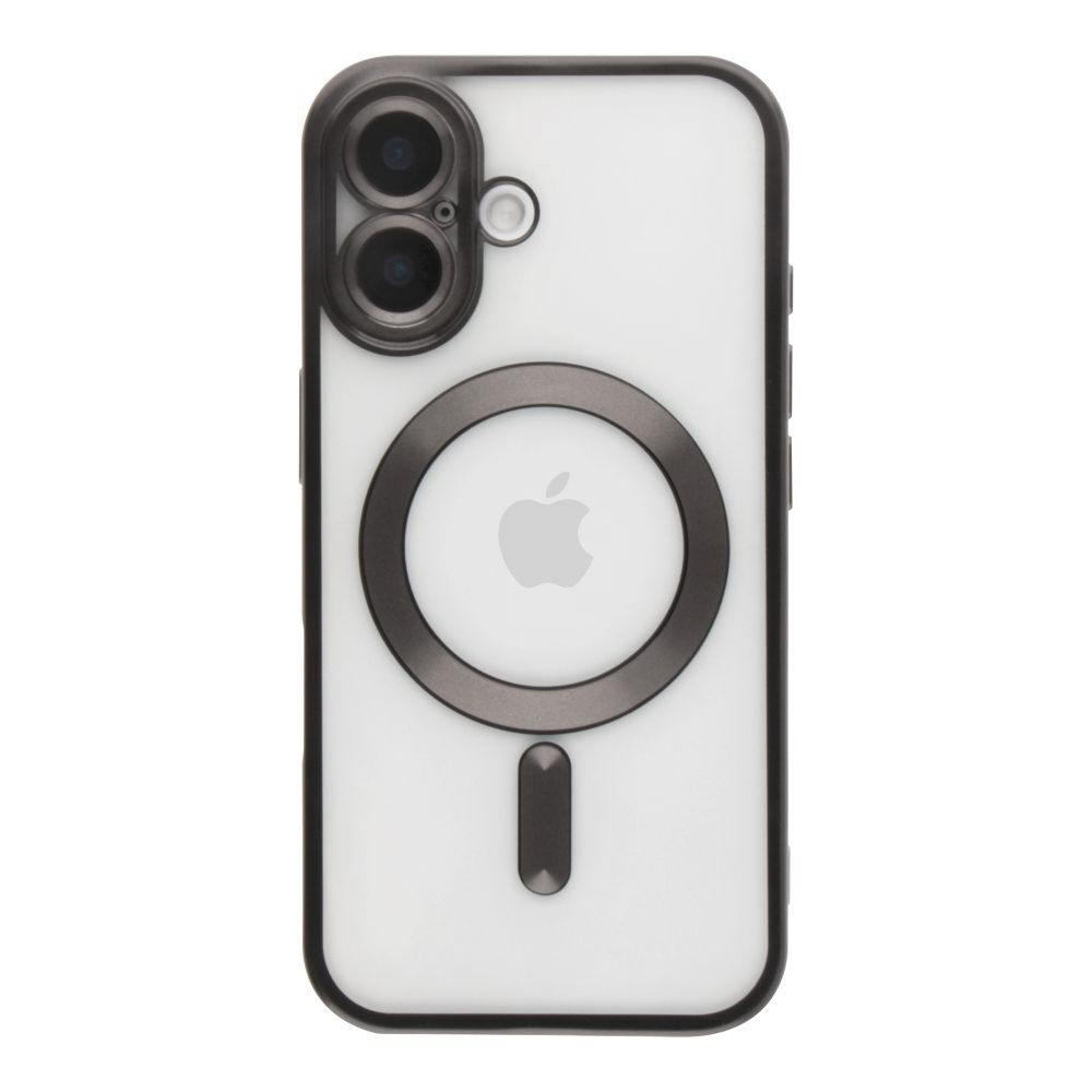 Накладка Metal Matte Case MagSafe для iPhone 16 (black titanium)