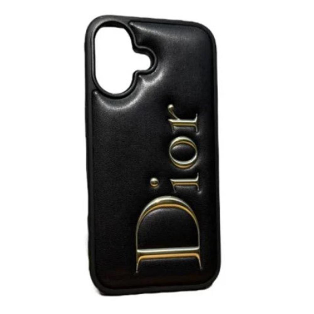 Чохол Dio logo для IPHONE 16  чорний / золотий