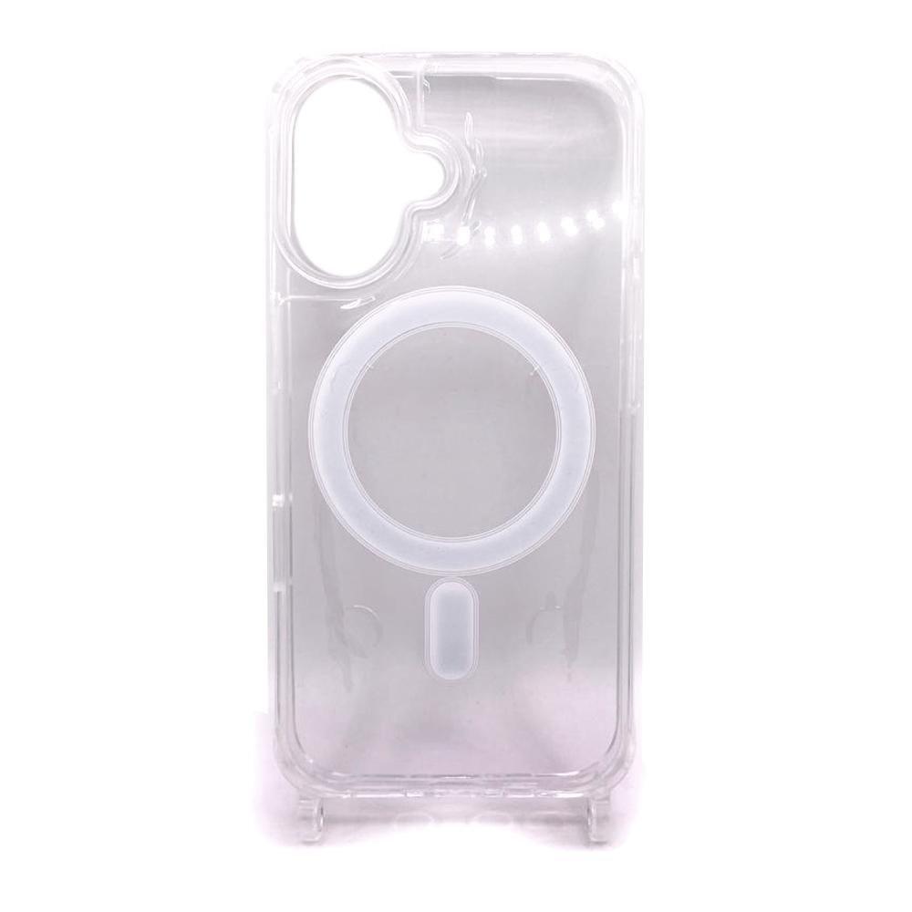 Накладка Strap Magsafe Crossbody  для IPhone 16  (Прозорий)