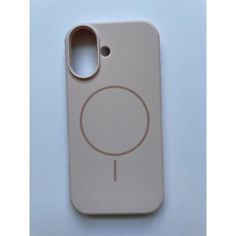 Silicone Case Full Protective with Magsafe для iPhone 17 (Pink sand)
