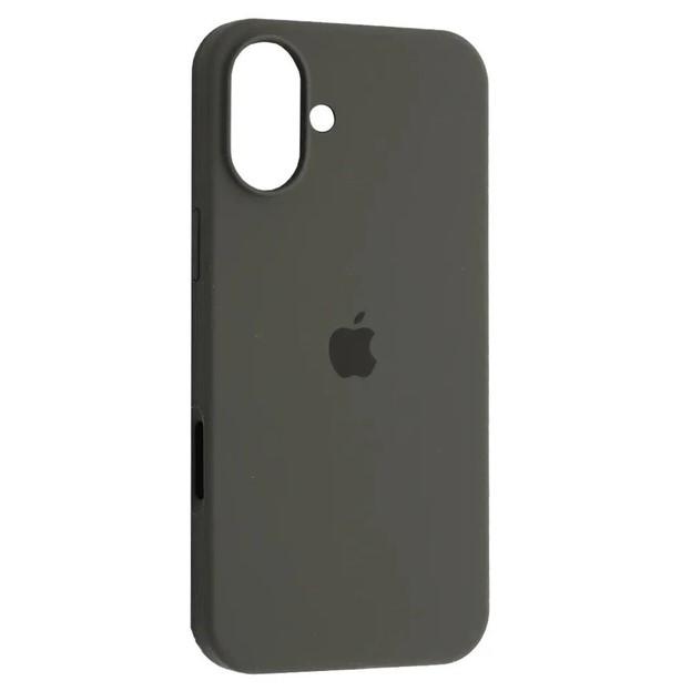 Silicone Case Full Protective (AA) для iPhone 16  (Dark gray)