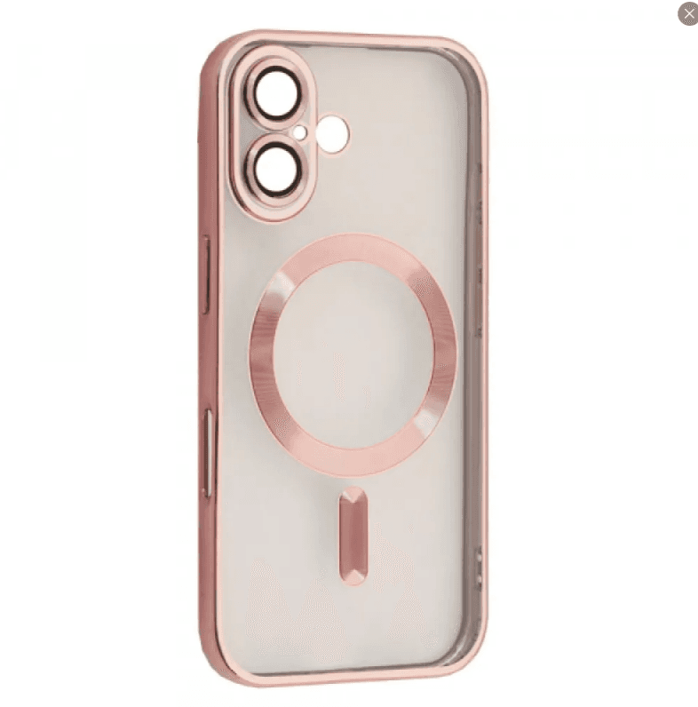 Накладка SHINING Camera MagSafe для iPhone 16 Rose Gold