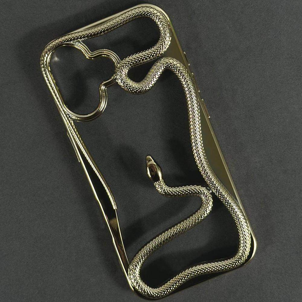 Чохол Snake для iPhone 17 золотий