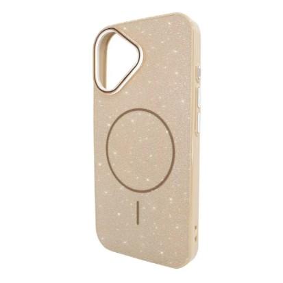 Чохол Color Glitter Magnetic для IPhone 16 золотий