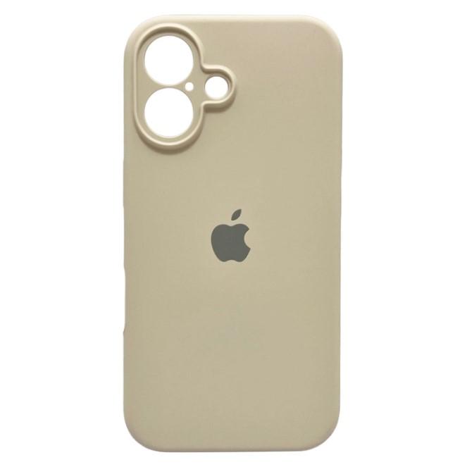 Silicone Case Full Camera Protective (AA) для iPhone 16 (Stone)