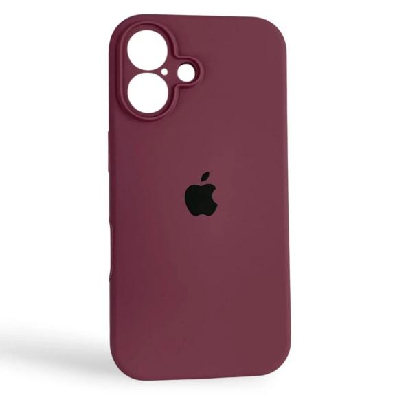 Silicone Case Full Camera Protective (AA) для iPhone 16 (Plum)