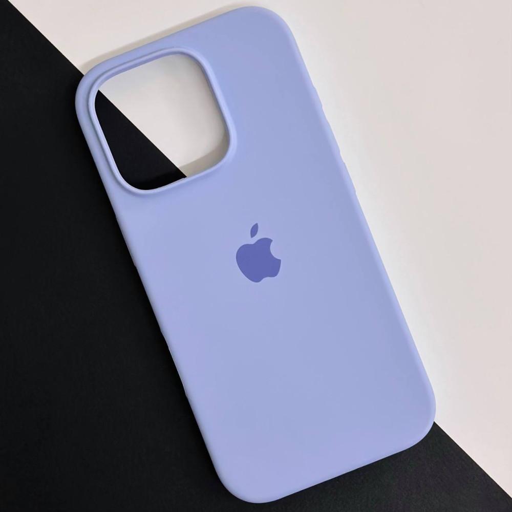 Silicone Case Full Protective (AA) для iPhone 16 Pro (Lilac cream)