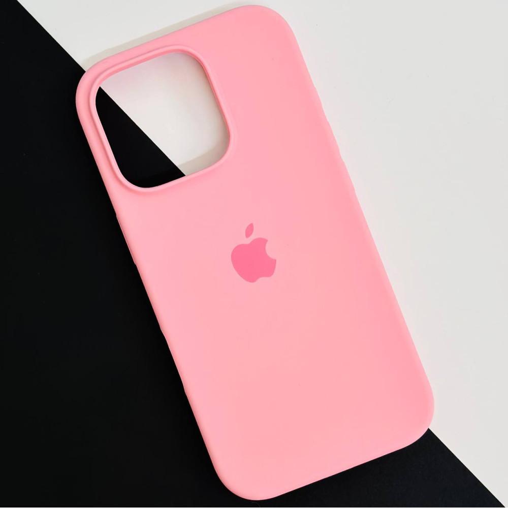 Silicone Case Full Protective (AA) для iPhone 16 Pro Max (Light pink)