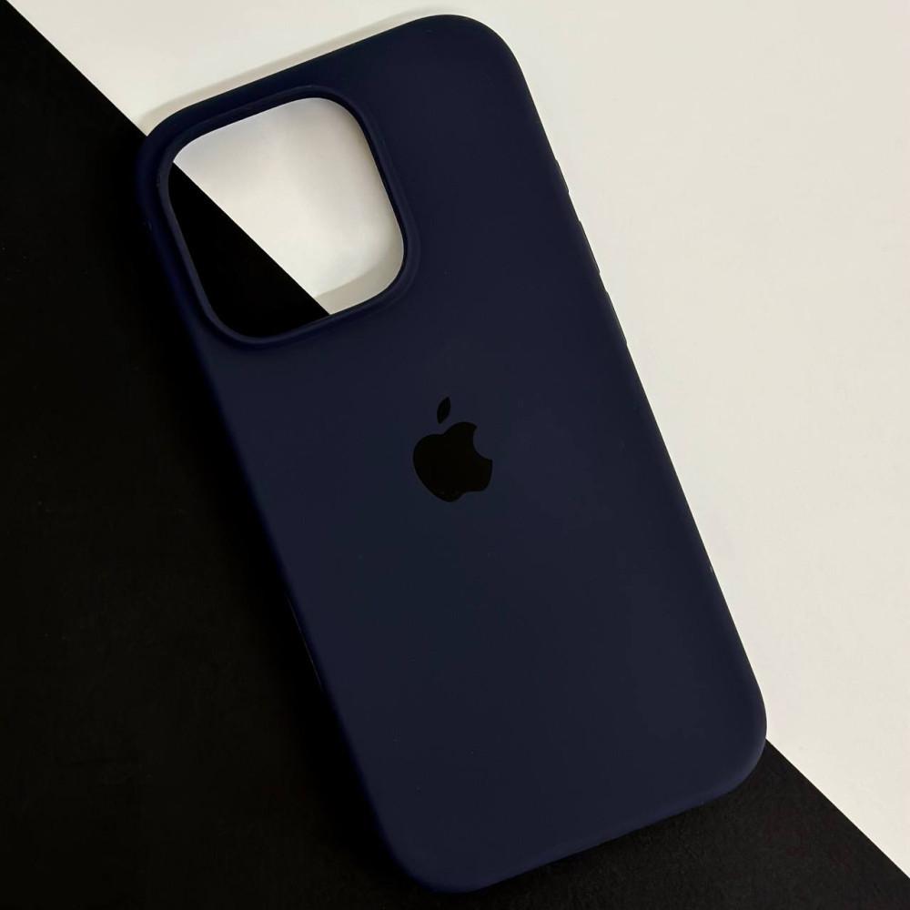 Silicone Case Full Protective (AA) для iPhone 16 Pro (Midnight blue)