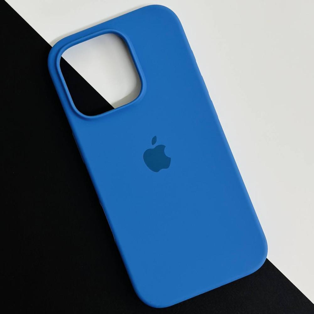 Silicone Case Full Protective (AA) для iPhone 16 Pro Max (Light blue)