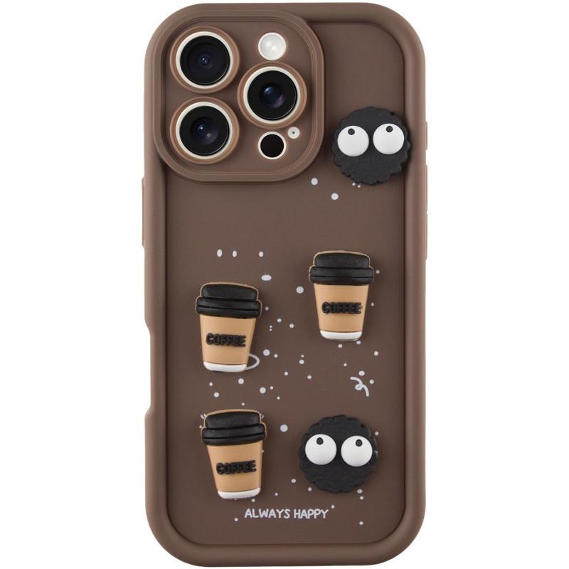 Чохол Pretty Toys для Iphone 16 Pro (Brown/Always Happy)