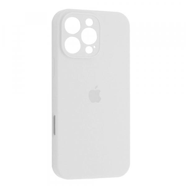 Silicone Case Full Camera Protective (AA) для iPhone 16 Pro Max (White)