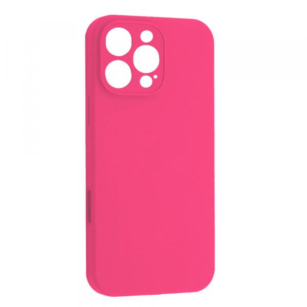 Silicone Case Full Camera Protective (AA) для iPhone 16 Pro (Barbie pink)