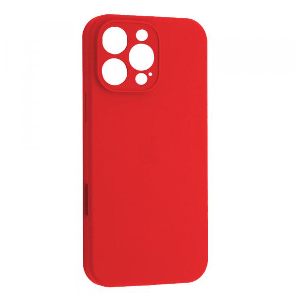 Silicone Case Full Camera Protective (AA) для iPhone 16 Pro (Red)