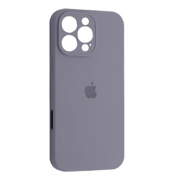 Silicone Case Full Camera Protective (AA) для iPhone 16 Pro Max (Lavander grey)