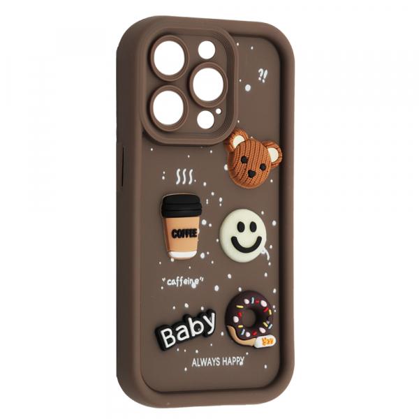 Чохол Pretty Toys для IPhone 14 Pro Max (Brown/baby donut)