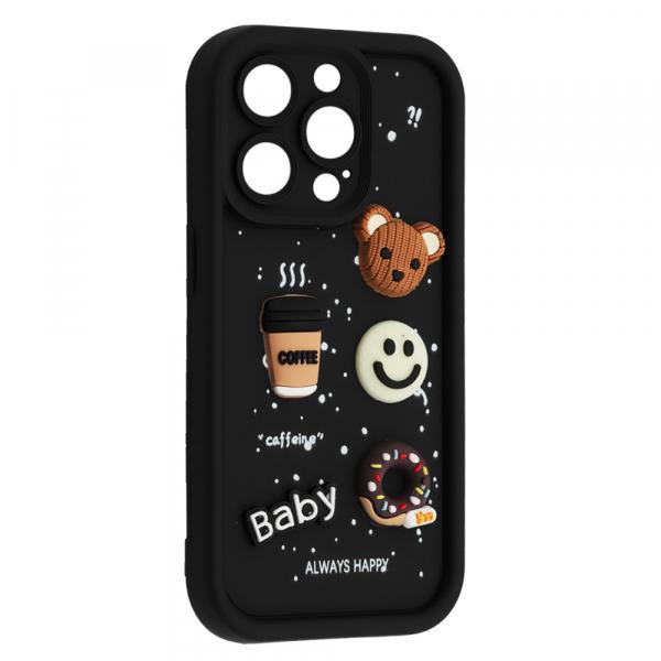 Накладка Pretty Toys для IPhone 13 Pro Max (Black/baby)