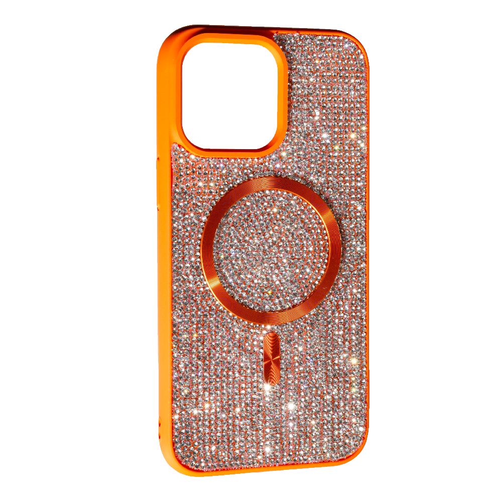 Накладка DIAMOND MAGSAFE для Iphone 16 Pro Max  Orange