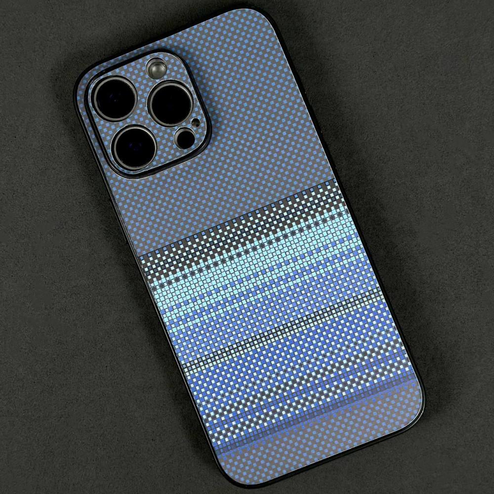 Накладка TPU Elite Carbonique IPhone 16 Pro Max 6.9" (Blue)