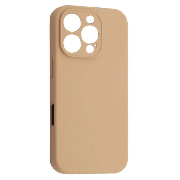Silicone Case Full Camera Protective (AA) with MagSafe для iPhone 16 Pro (Desert gold)