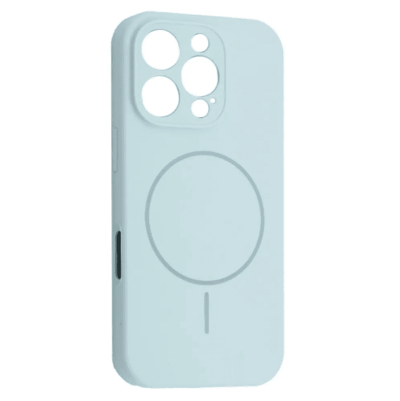 Silicone Case Full Camera Protective (AA) with MagSafe для iPhone 16 Pro (New Sky Blue)