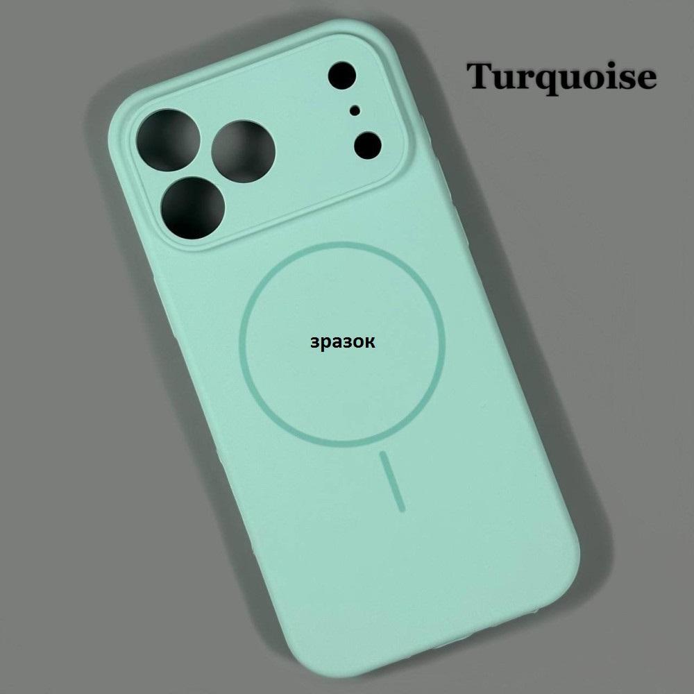 Silicone Case Full Camera Protective (AA) with MagSafe для iPhone 16 Pro (Mint)