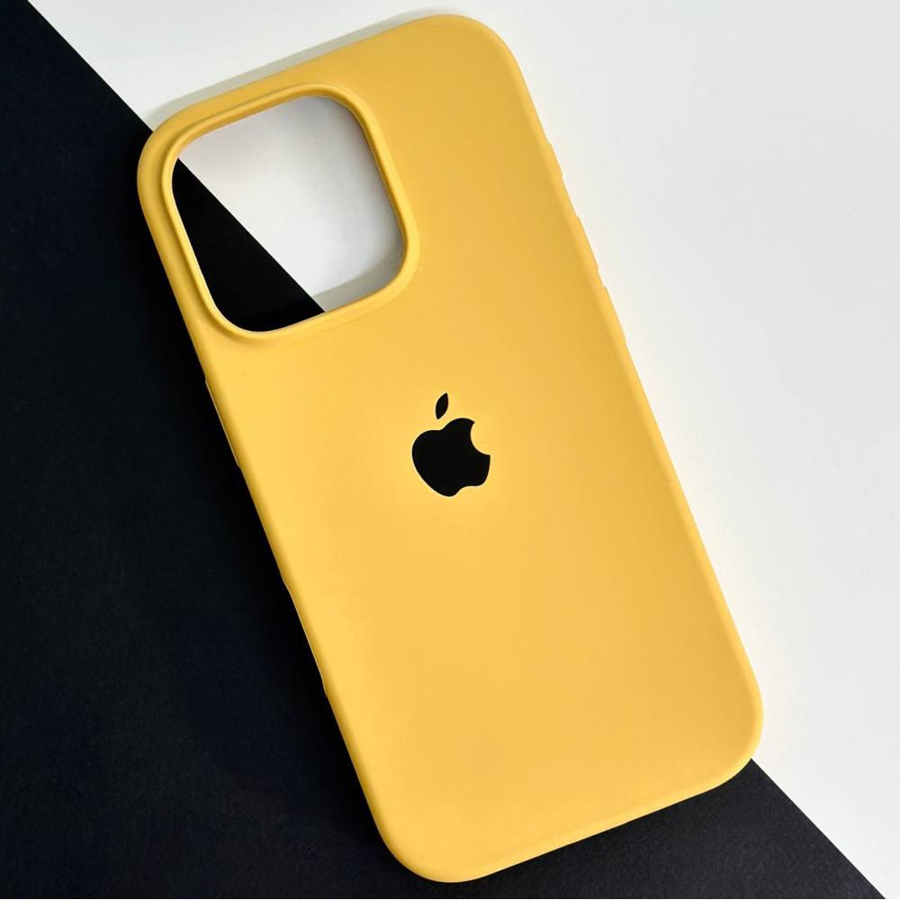 Silicone Case Full Protective (AA) для iPhone 16 Pro Max (Gold)